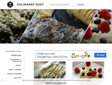 Tablet Screenshot of kulinarnyduet.net